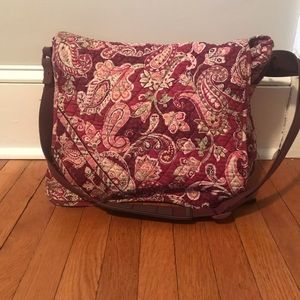 Piccadilly Plum Vera Bradley messenger bag